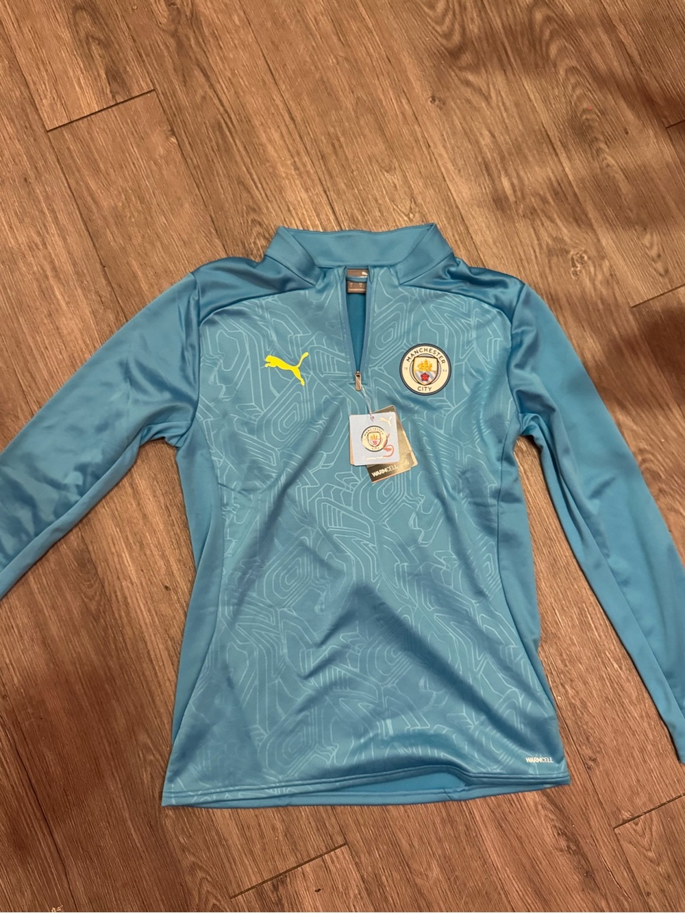Puma Manchester City Light Blue Long-Sleeve Training Top